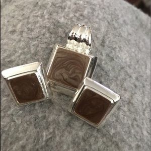 Necklace charm set with matching earrings